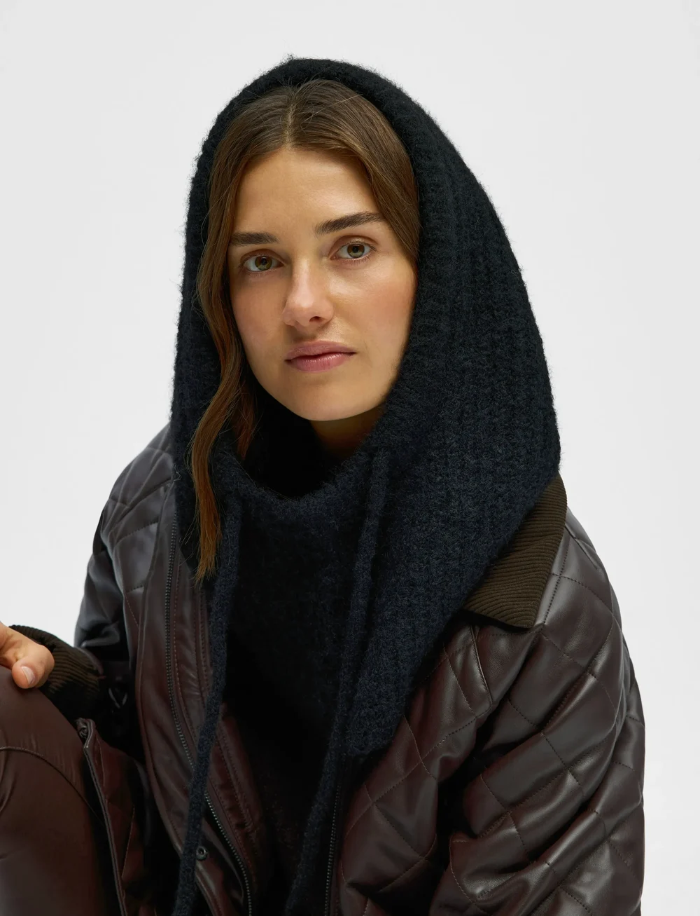 Object - OBJMILU KNIT BALACLAVA NOOS - balaclava - black - 0