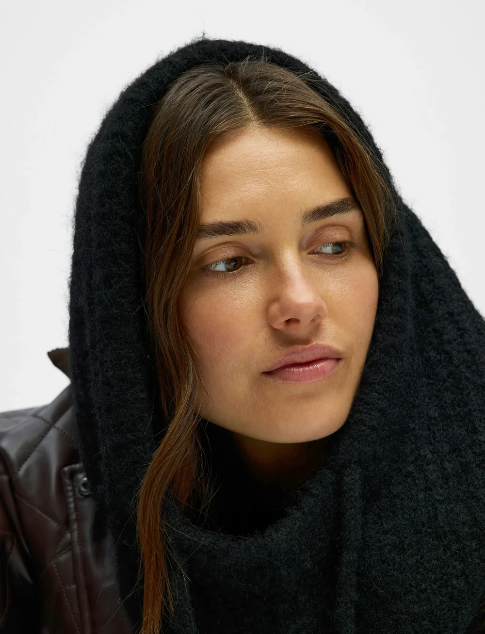 Object - OBJMILU KNIT BALACLAVA NOOS - balaclava - black - 3