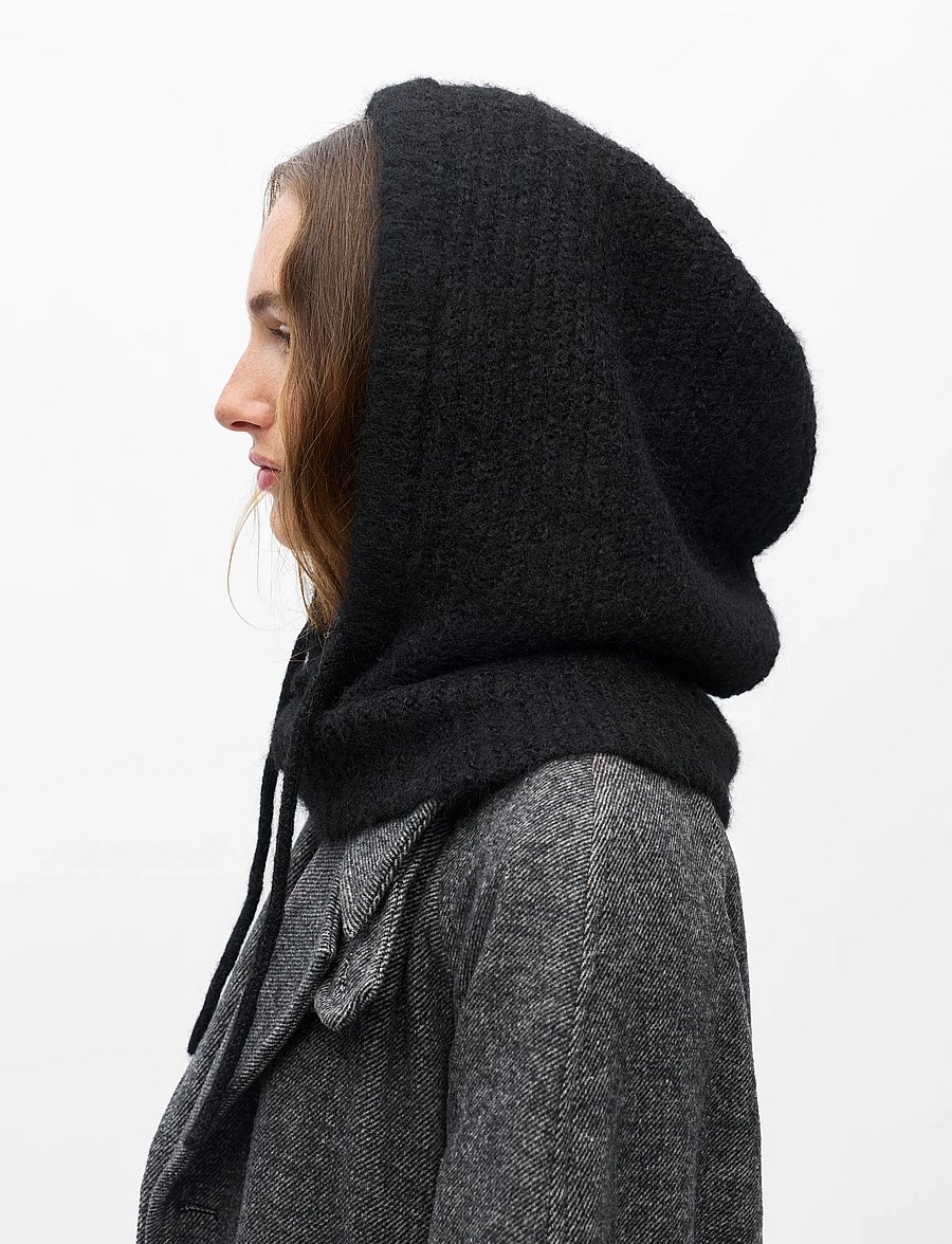 Object - OBJMILU KNIT BALACLAVA NOOS - balaclava - black - 3