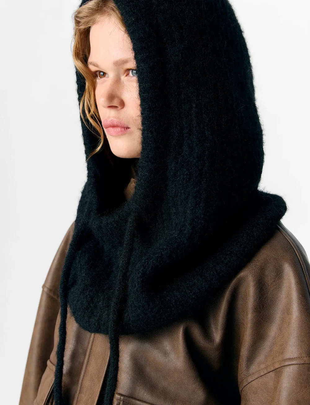 Object - OBJMILU KNIT BALACLAVA NOOS - balaclava - black - 4