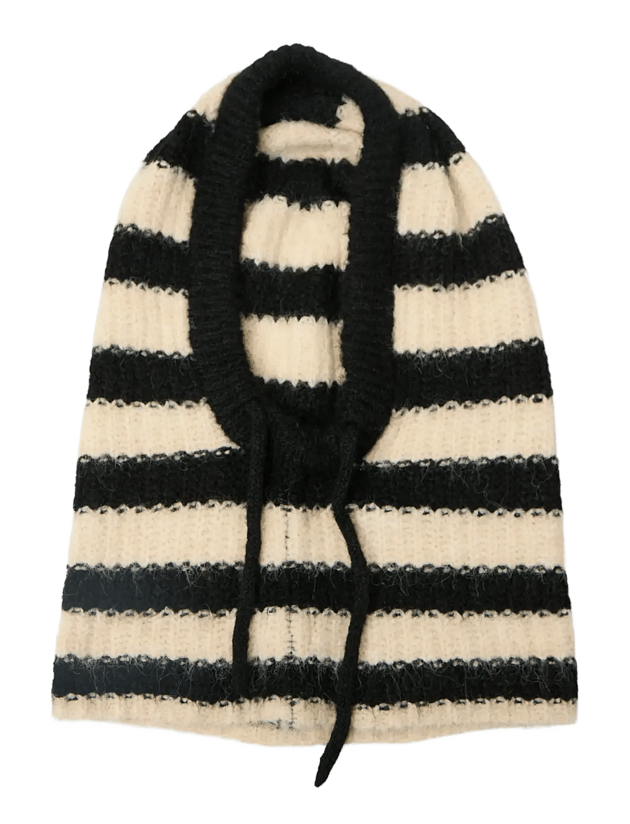 Object - OBJMILU KNIT BALACLAVA REP - black - 1
