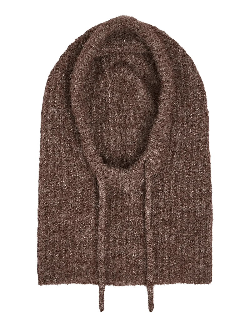 Object - OBJMILU KNIT BALACLAVA REP - balaclava - chicory coffee - 1
