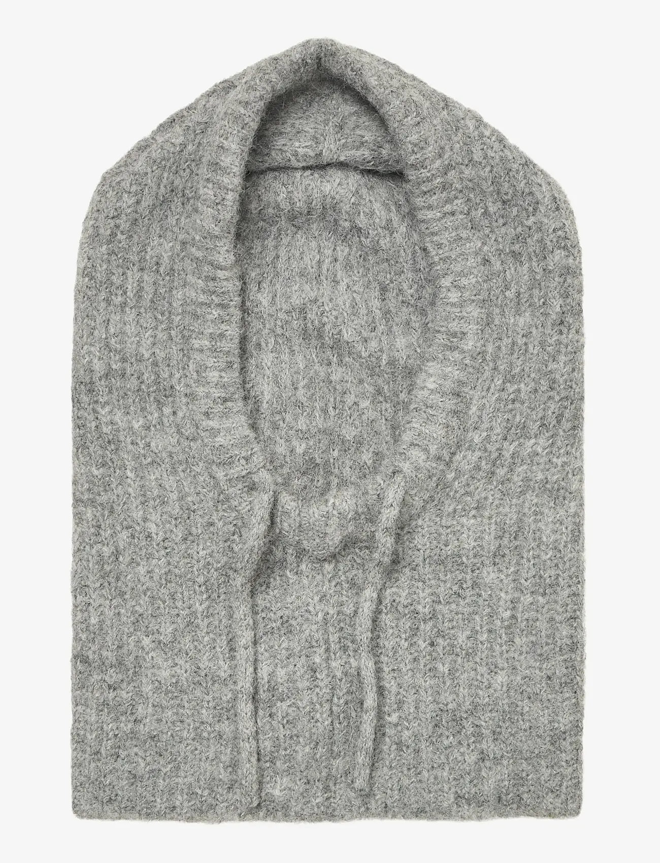 Object - OBJMILU KNIT BALACLAVA REP - light grey melange - 1