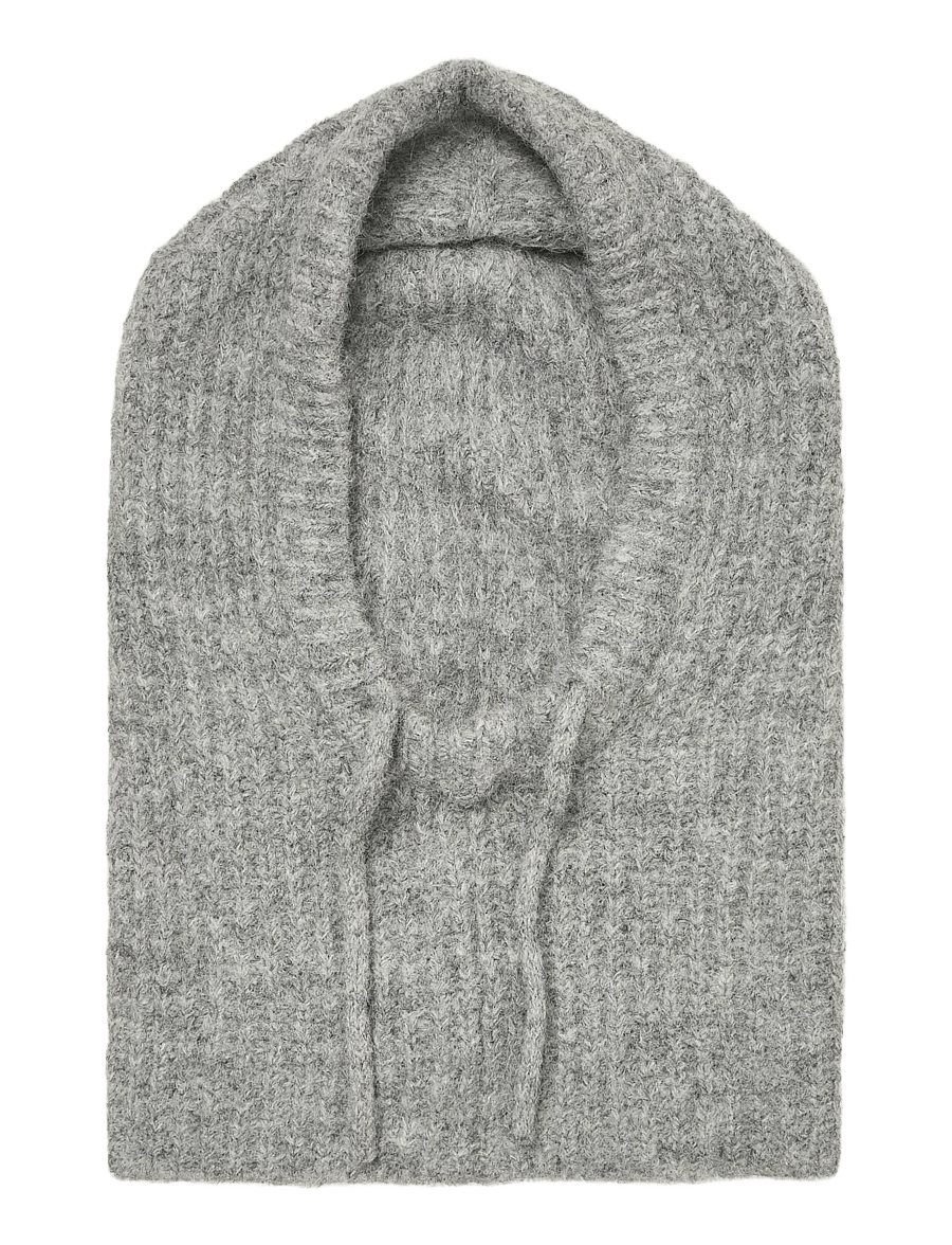 Object - OBJMILU KNIT BALACLAVA NOOS - light grey melange - 1