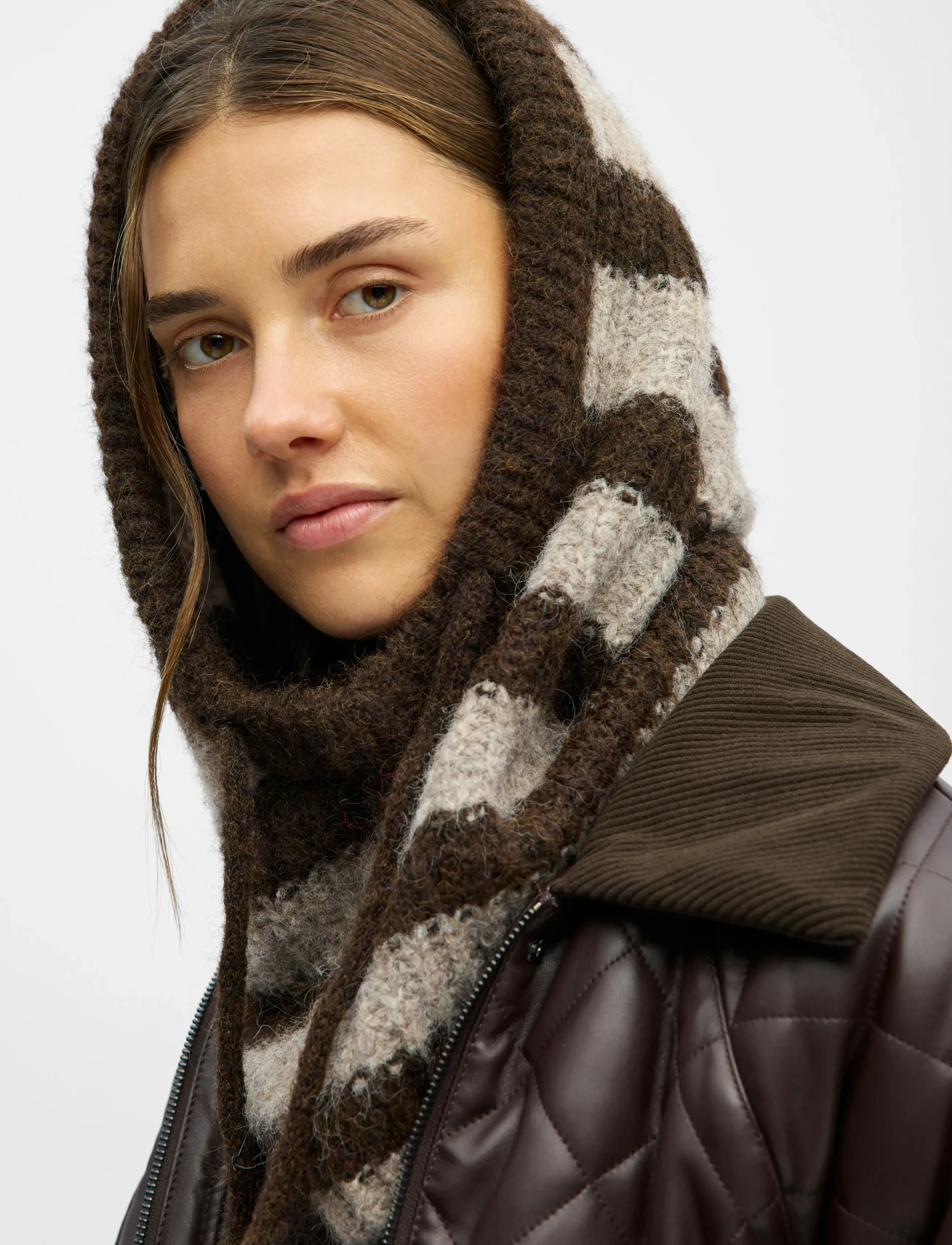 Object - OBJMILU KNIT BALACLAVA NOOS - lowest prices - seal brown - 3