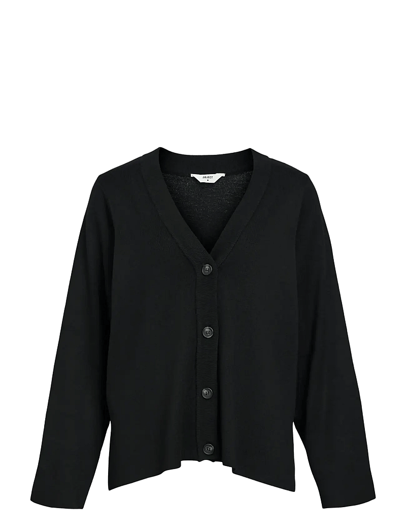 Object - OBJESTER L/S CARDIGAN NOOS - koftor - black - 1