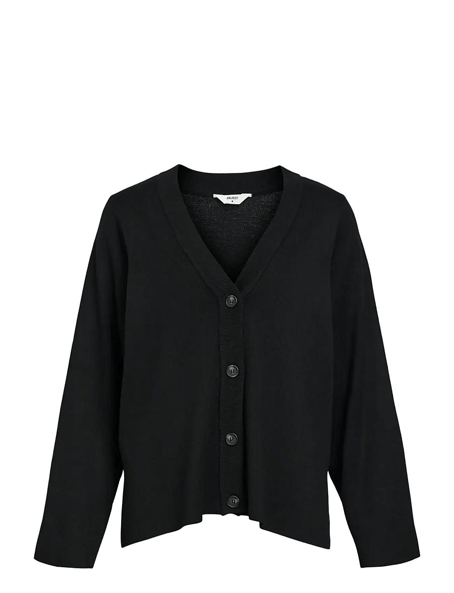 Object - OBJESTER L/S CARDIGAN NOOS - gebreide vesten - black - 1