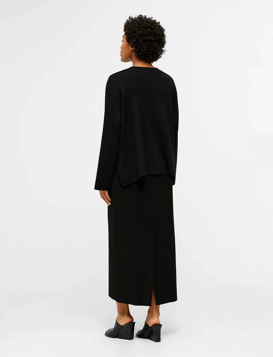 Object - OBJESTER L/S CARDIGAN NOOS - gebreide vesten - black - 5