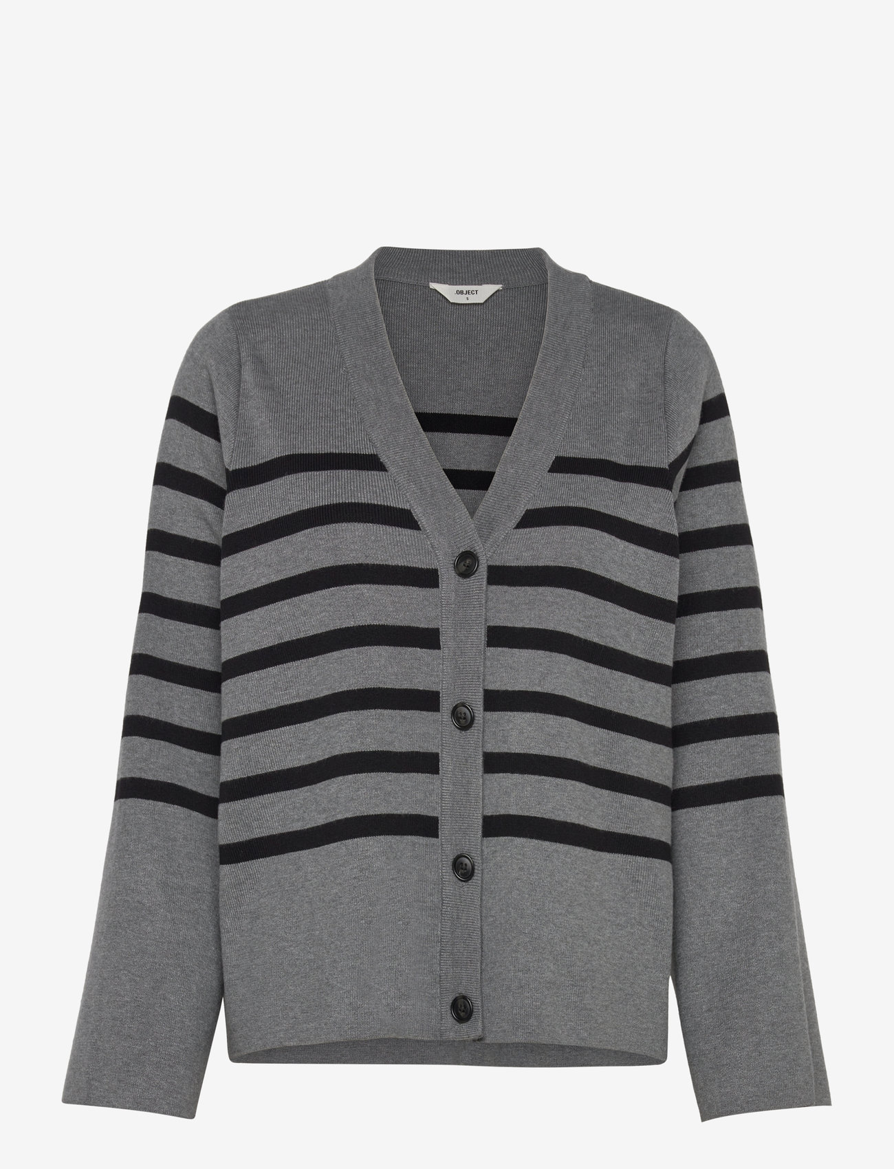 Object - OBJESTER L/S CARDIGAN NOOS - herbstliche kleidung - medium grey melange - 0