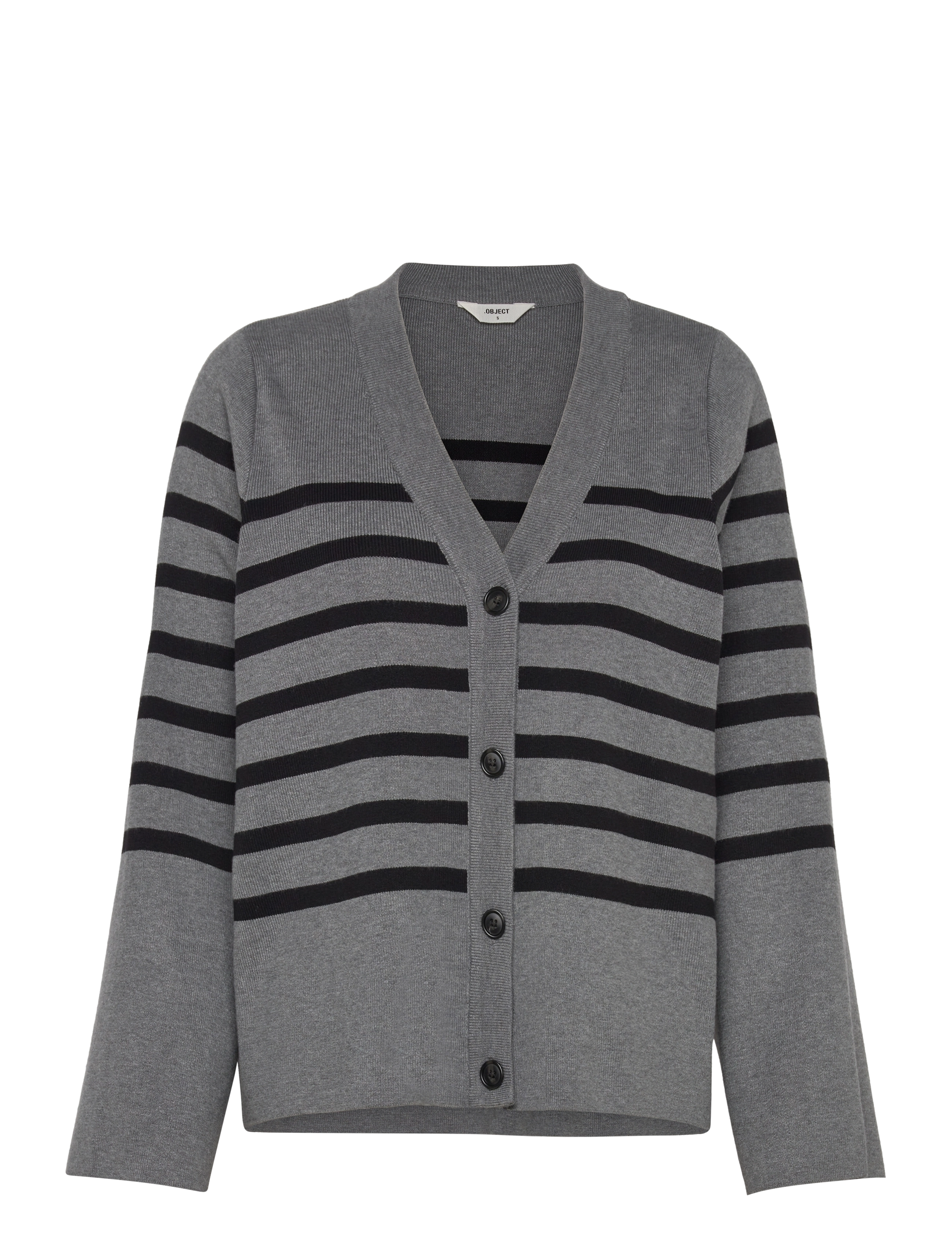 Object OBJESTER L/S CARDIGAN NOOS - Tøj - MEDIUM GREY MELANGE / grey