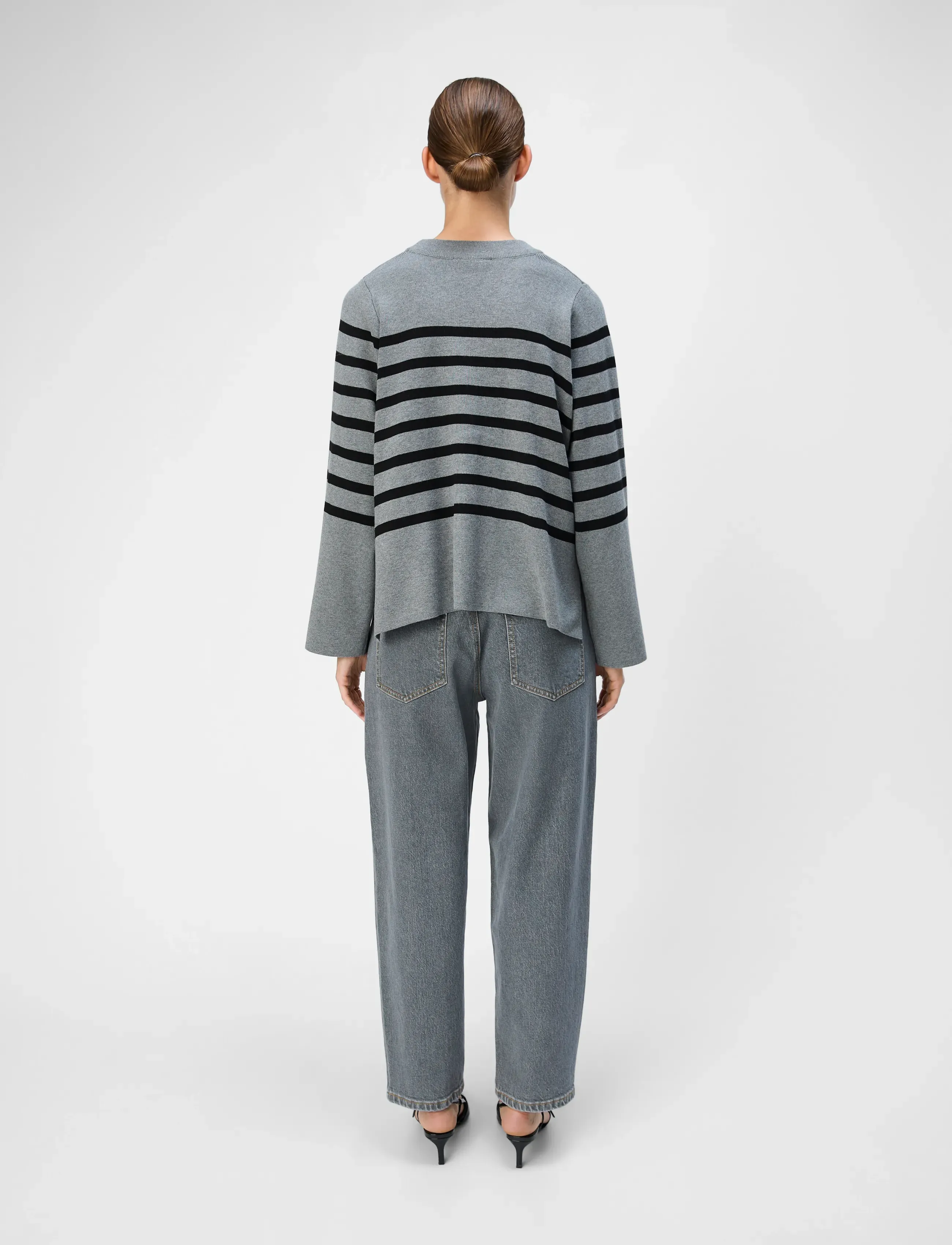 Object - OBJESTER L/S CARDIGAN NOOS - koftor - medium grey melange - 5
