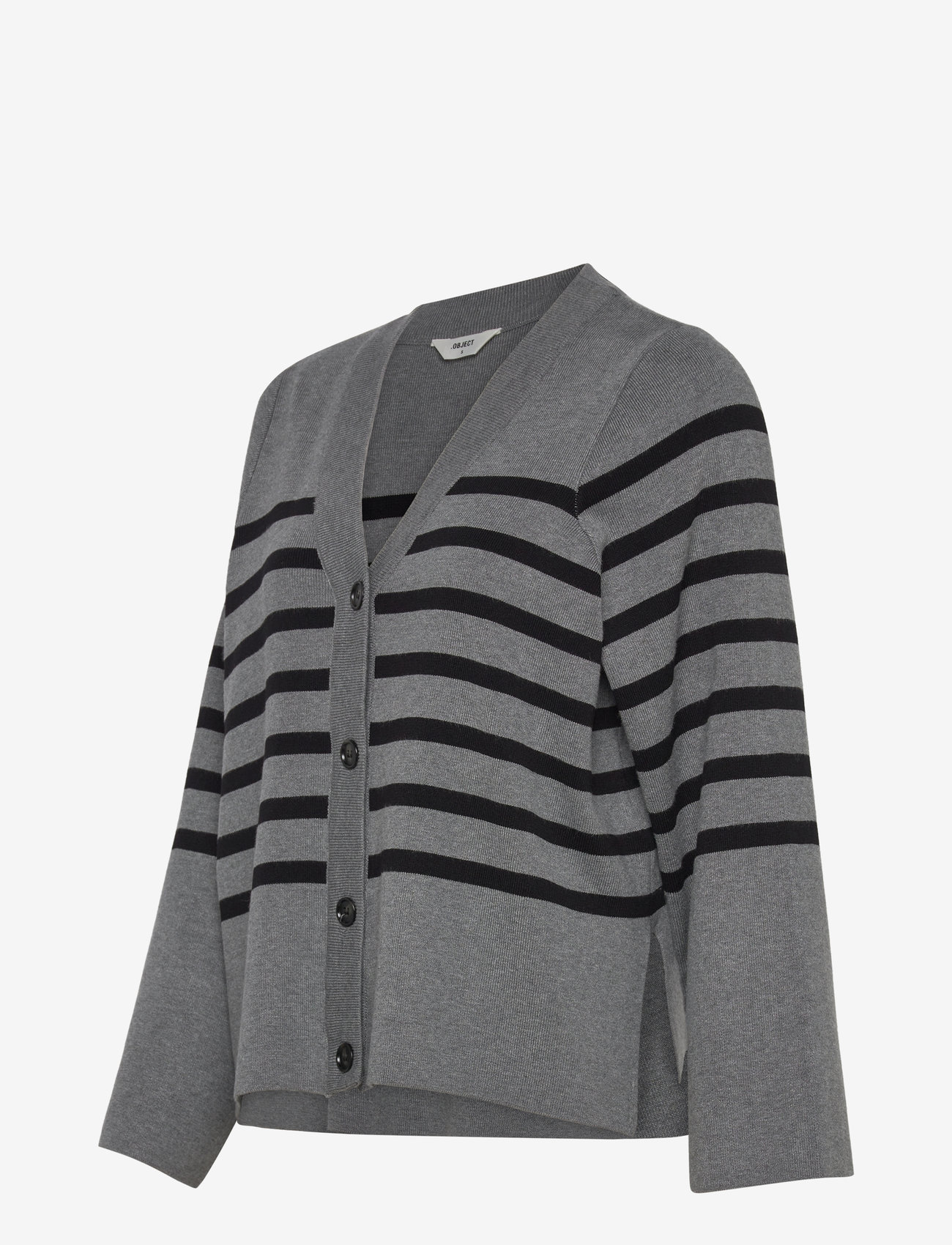 Object - OBJESTER L/S CARDIGAN NOOS - herbstliche kleidung - medium grey melange - 2