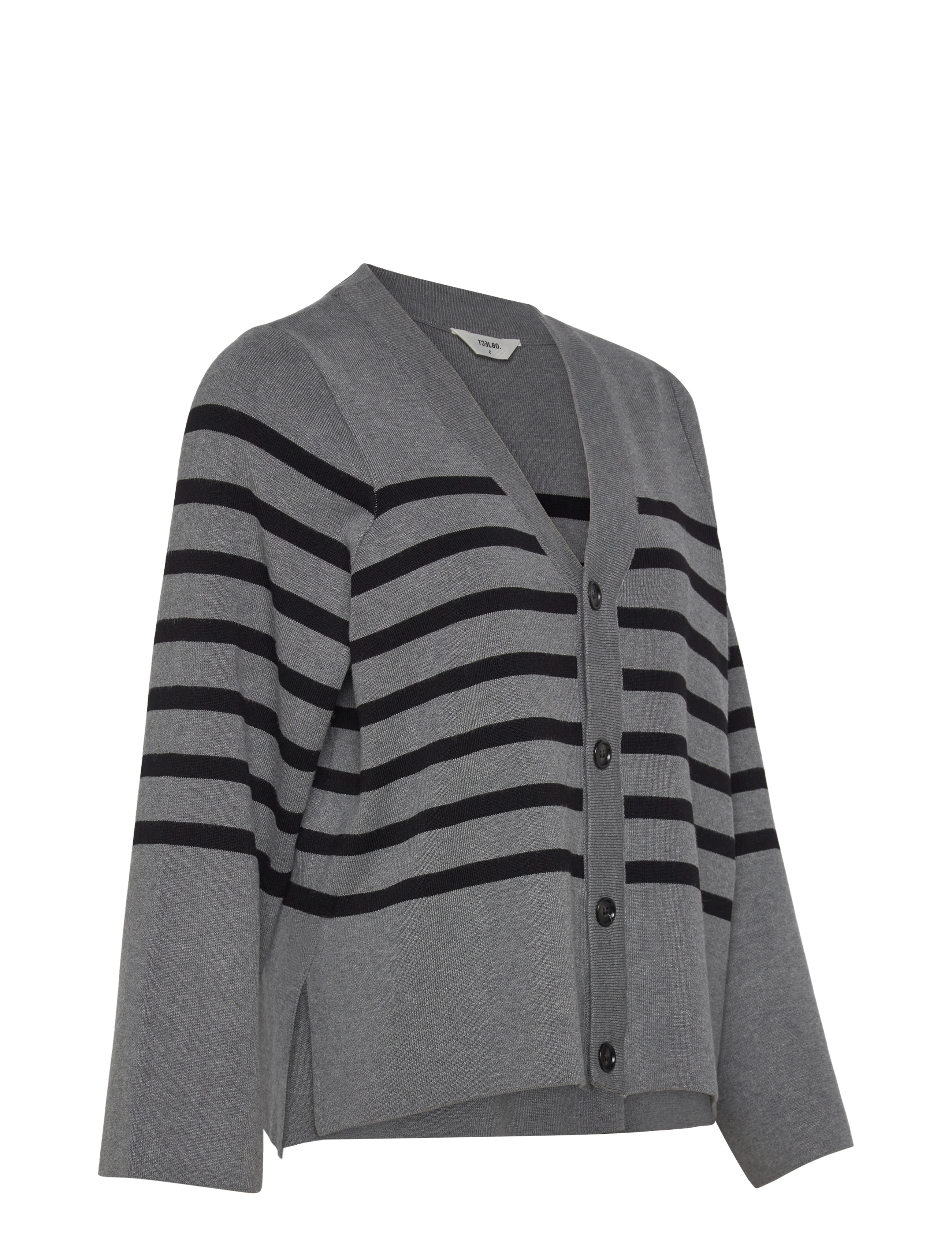 Object - OBJESTER L/S CARDIGAN NOOS - koftor - medium grey melange - 4