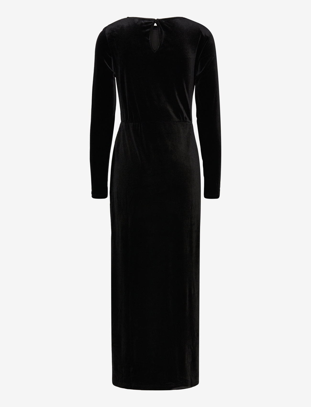 Object - OBJBIANCA L/S LONG DRESS 130 - aftenkjoler & gallakjoler - black - 1