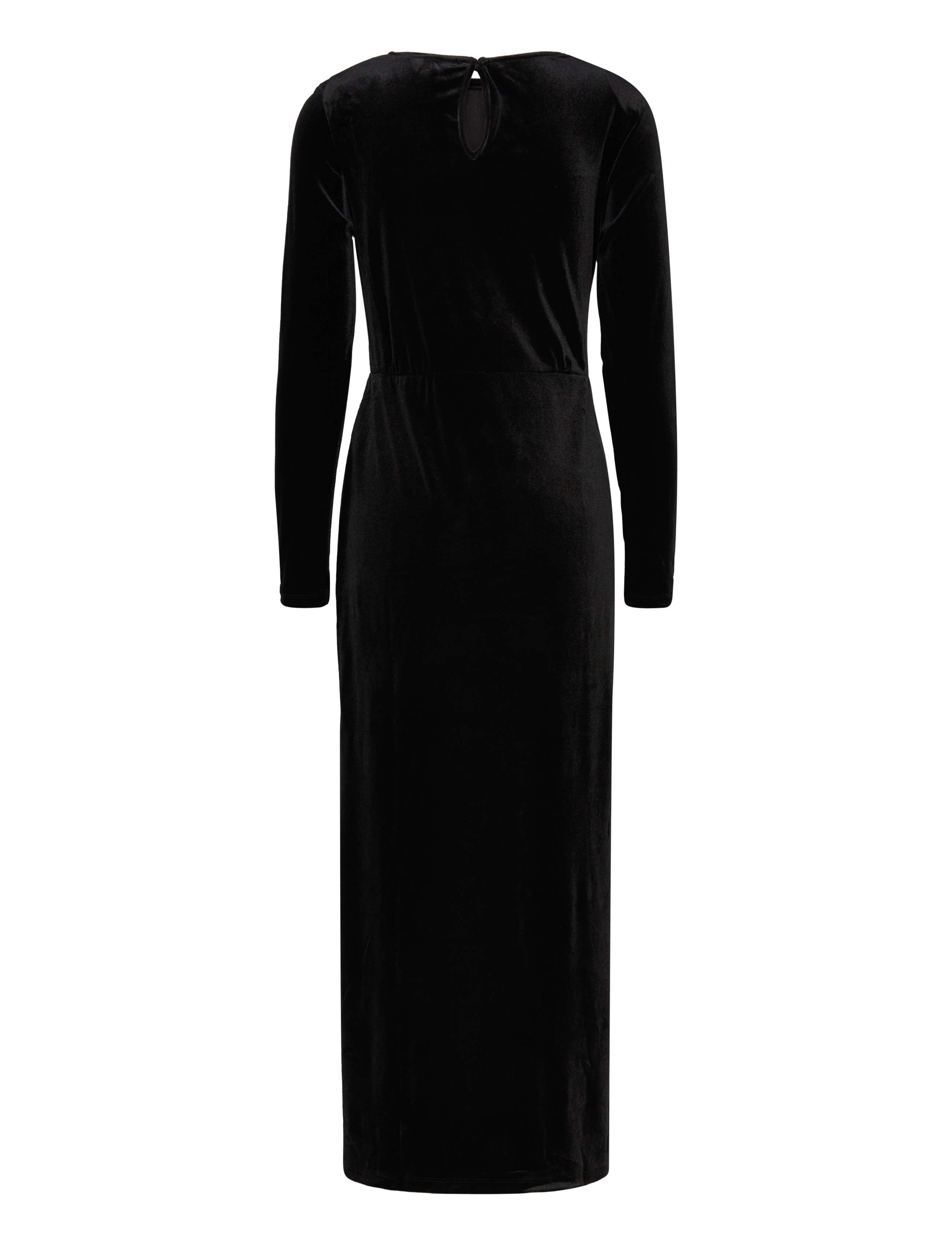 Object - OBJBIANCA L/S LONG DRESS 130 - maxi dresses - black - 1