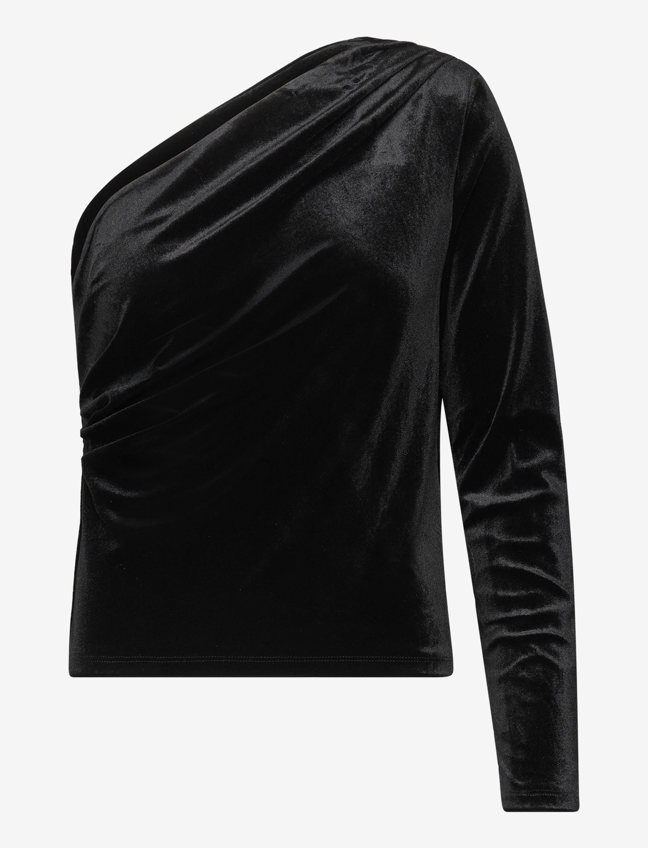 Object - OBJBIANCA ONE SHOULDER TOP 130 - Ärmellose blusen - black - 0