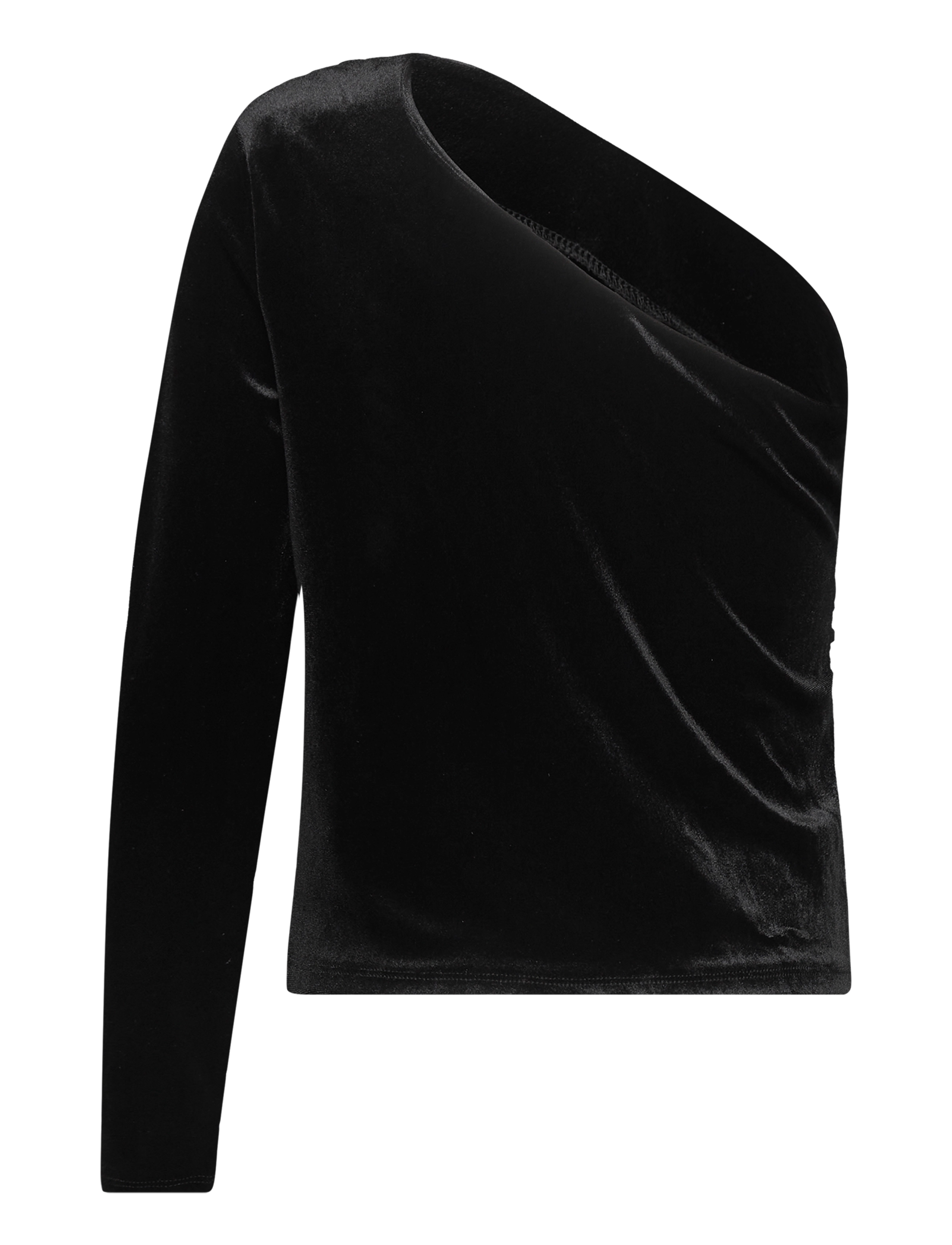 Object - OBJBIANCA ONE SHOULDER TOP 130 - Ärmellose blusen - black - 2