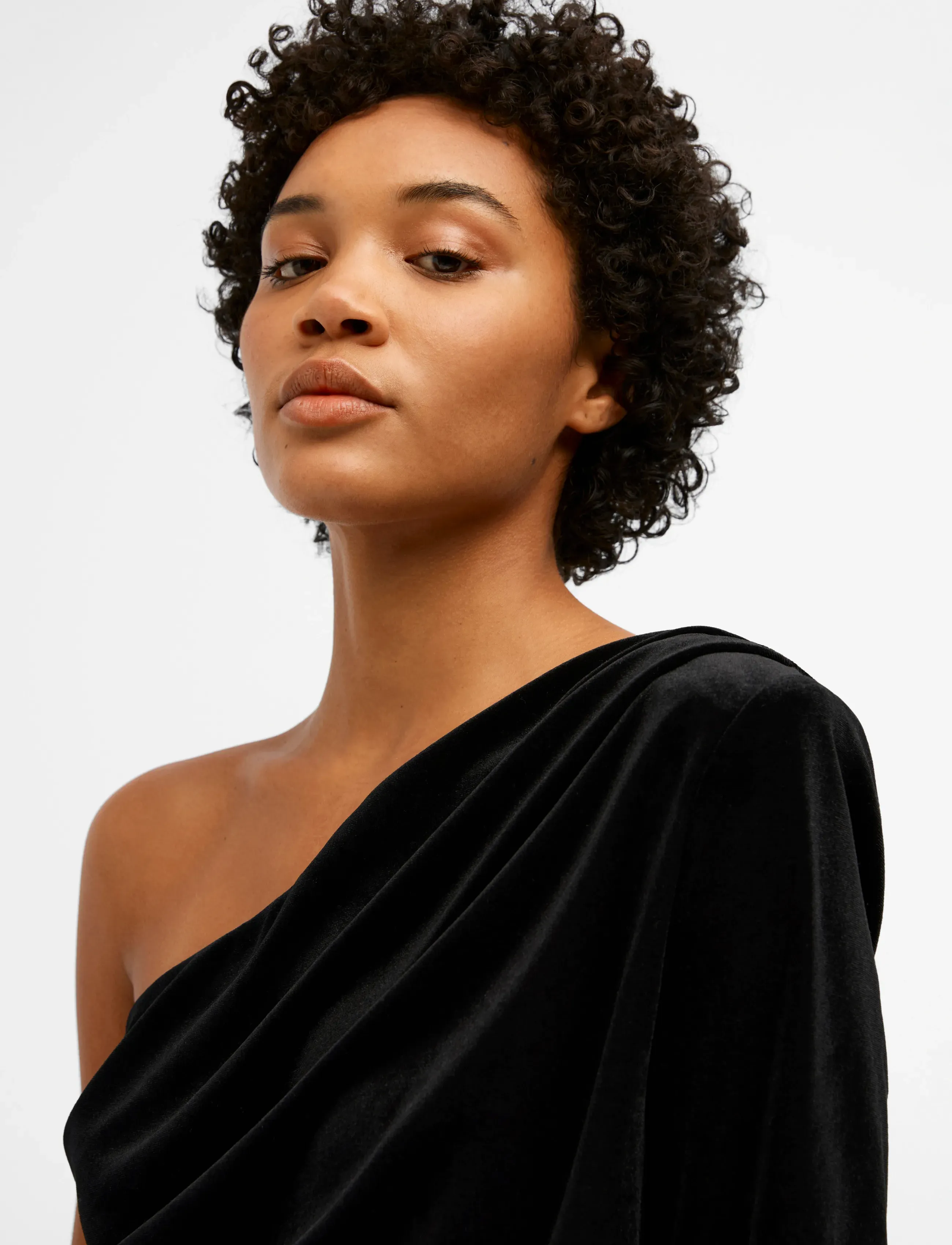 Object - OBJBIANCA ONE SHOULDER TOP 130 - Ärmellose blusen - black - 5