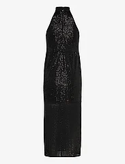 Object - OBJYASMINE S/L LONG DRESS 130 - paljettklänningar - black - 1