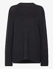Object - OBJMALENA L/S KNIT PULLOVER - sweaters - black - 0
