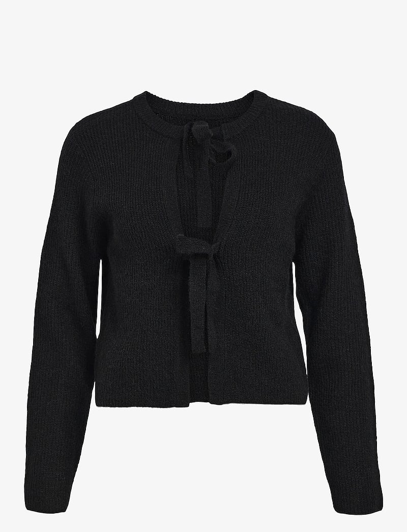 Object - OBJPARVI KNIT CARDIGAN NOOS - cardigans - black - 1