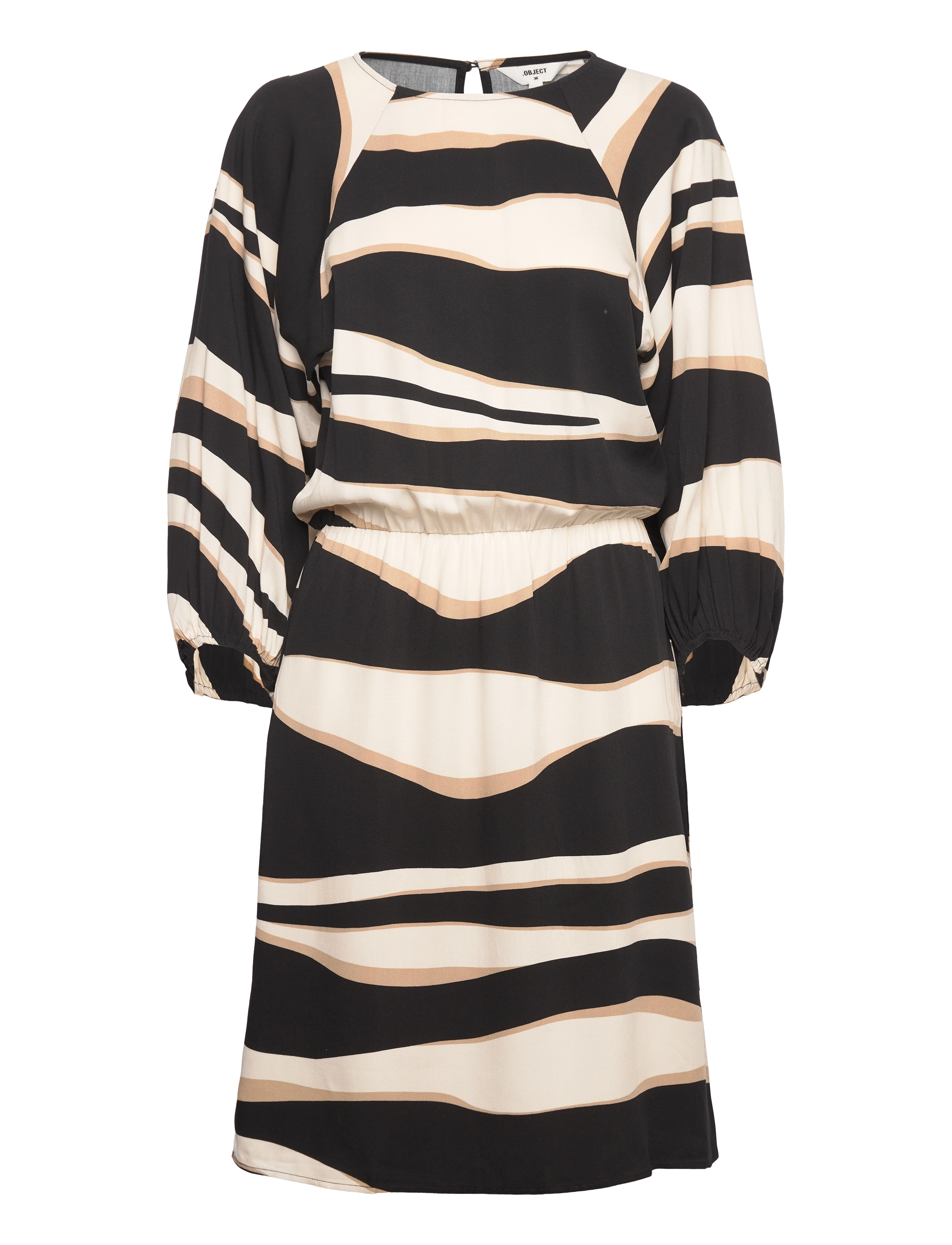 Object OBJTUNI 3/4 DRESS E SS FAIR 23 - Kleider - BLACK / black