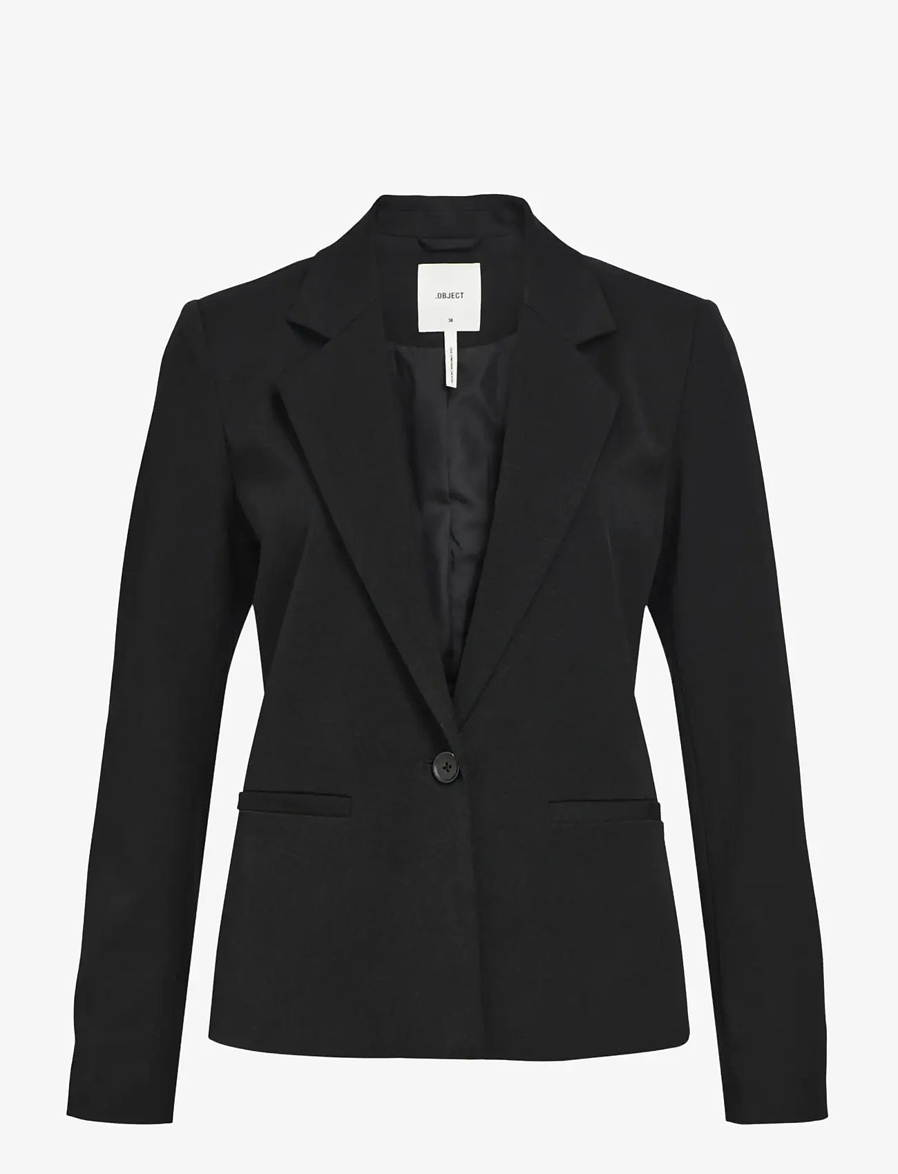 Object - OBJLISA L/S BUTTON BLAZER NOOS - enkeltradede blazere - black - 1