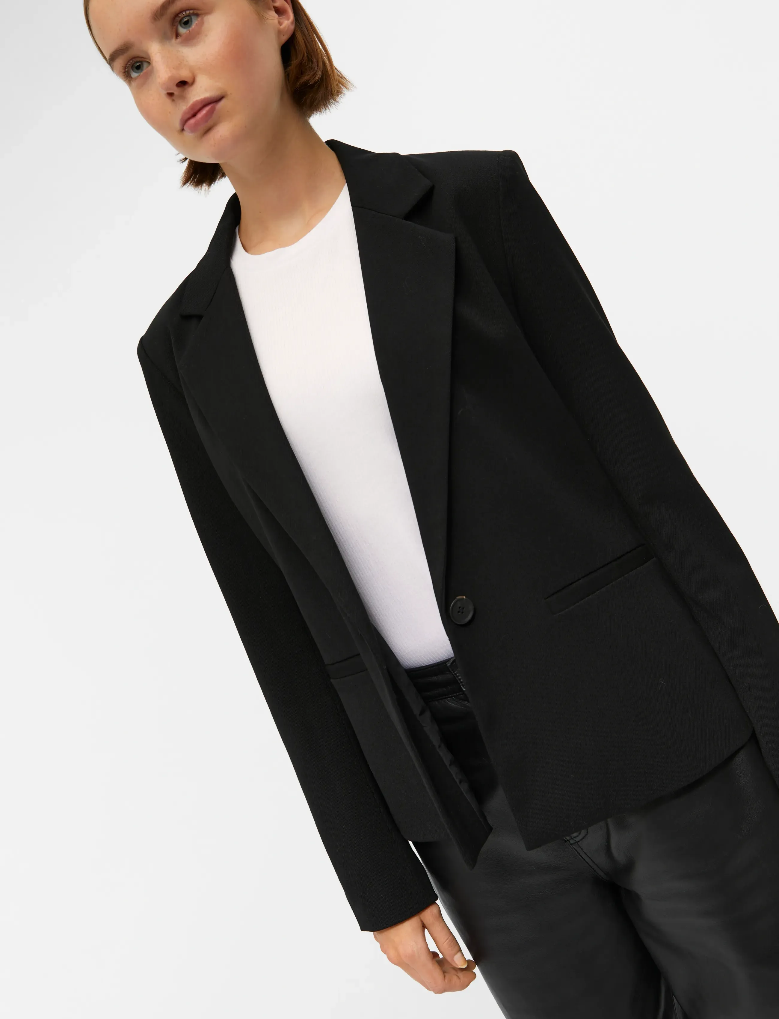 Object - OBJLISA L/S BUTTON BLAZER NOOS - black - 5
