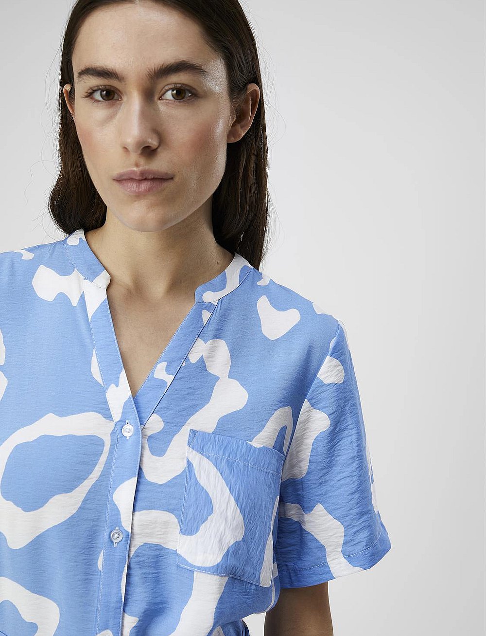 Object 459 Object Objjacira S/s Shirt Dress Noos (Provence) – 459.95 kr – Booztlet.com