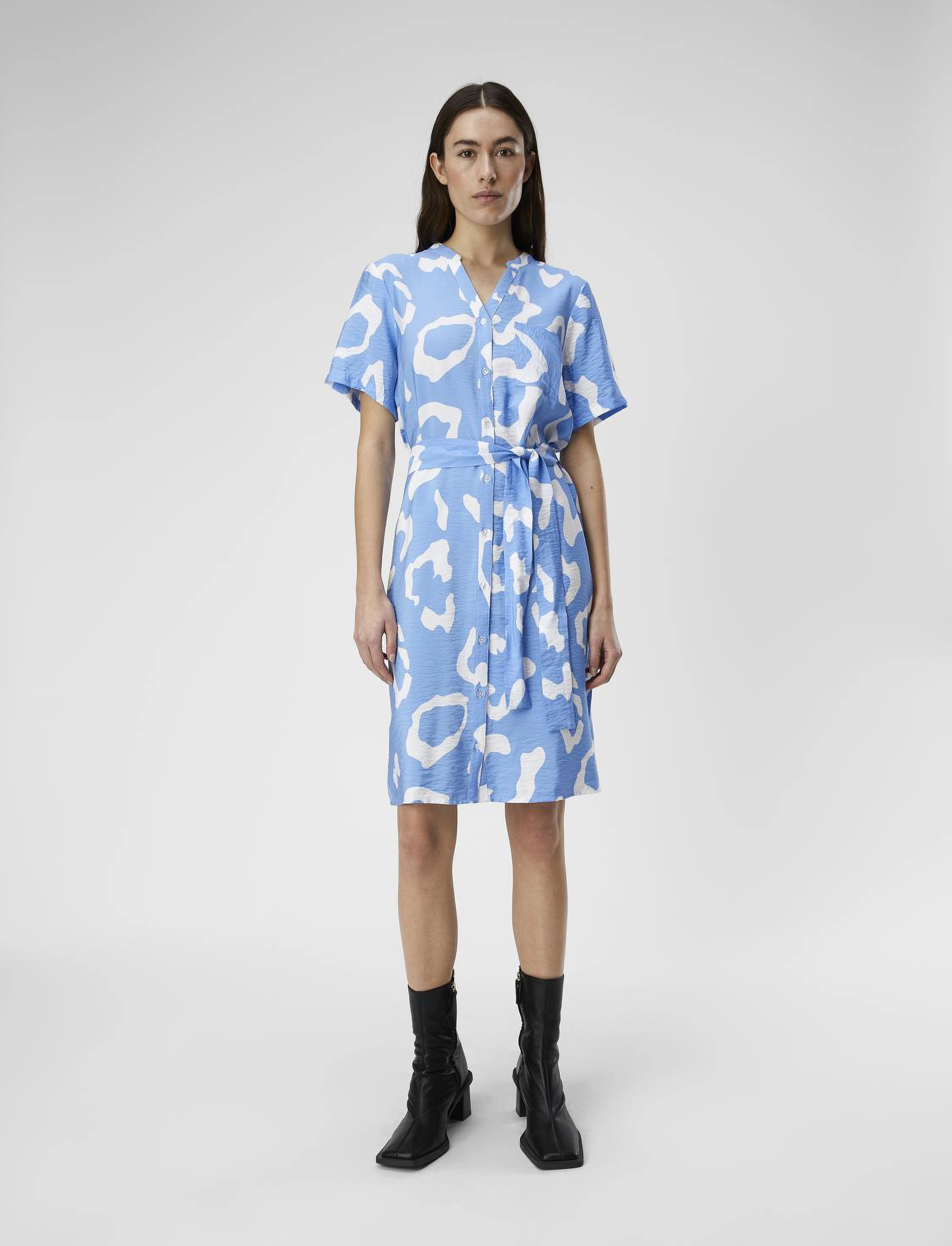 Object - OBJJACIRA S/S SHIRT DRESS NOOS - provence - 5