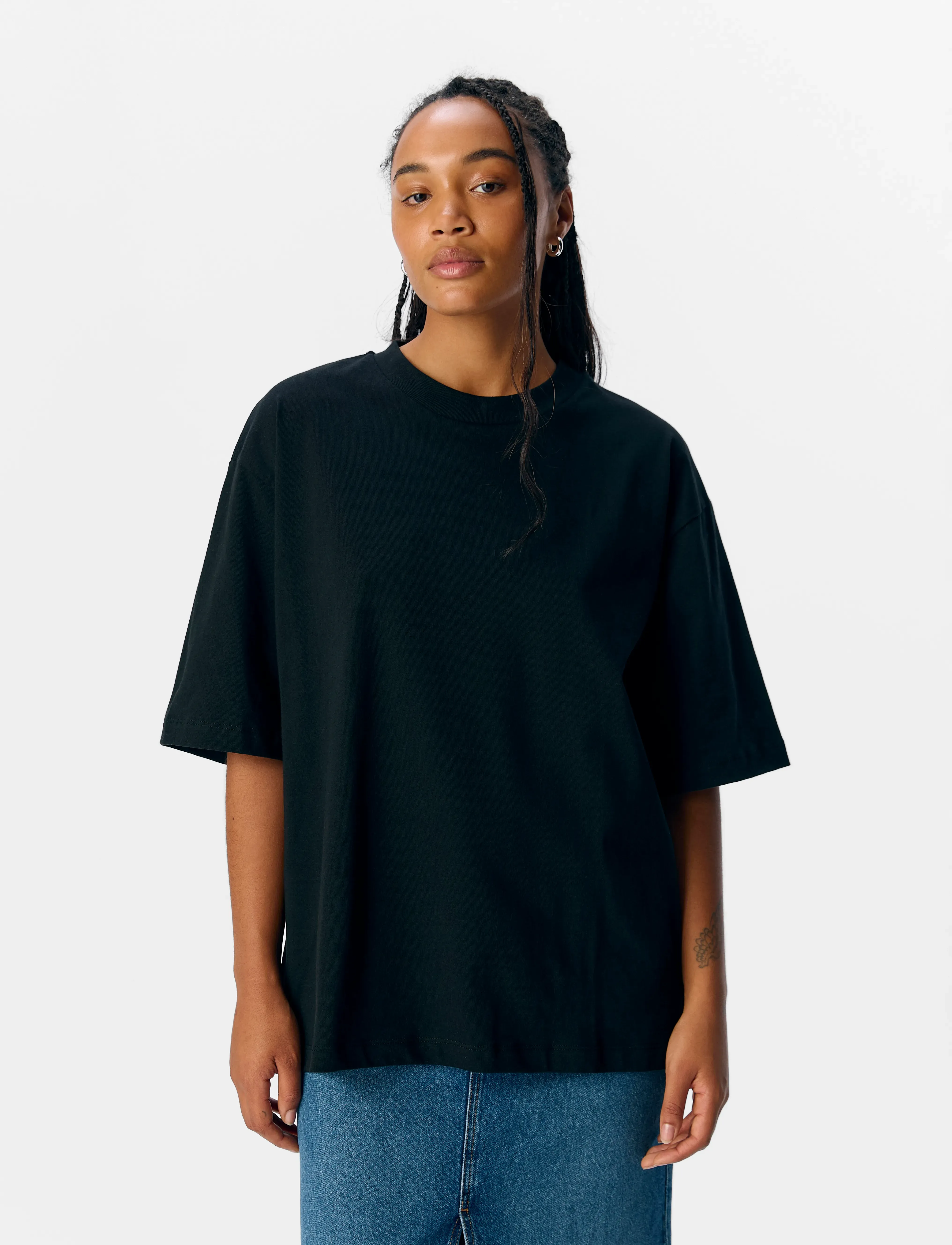 Object Objgima 2/4 Oversize T-Shirt Noos, Kvinder, Oversize T-Shirt, Sort, Str: S