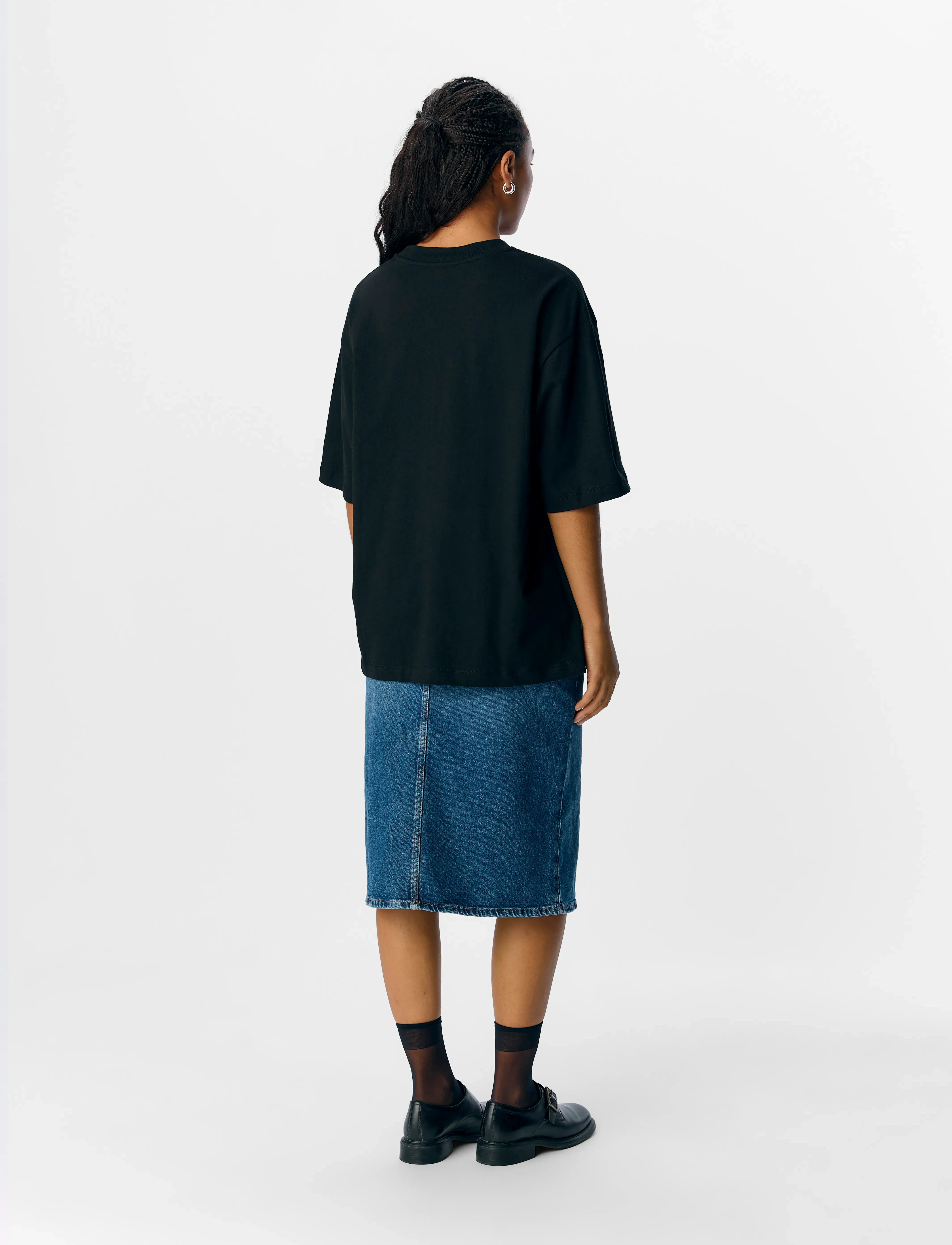Object - OBJGIMA 2/4 OVERSIZE T-SHIRT NOOS - t-shirts - black - 3