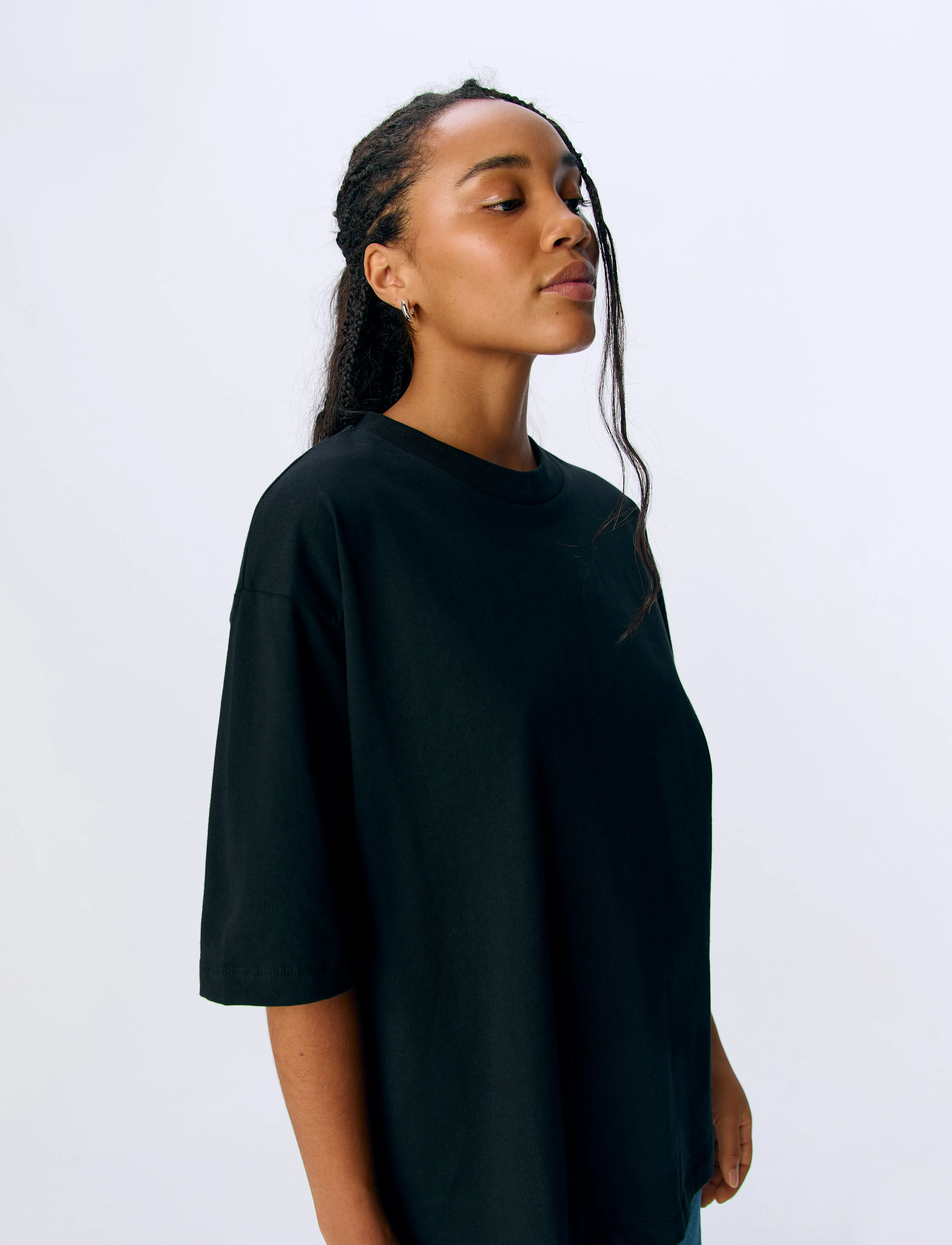 Object - OBJGIMA 2/4 OVERSIZE T-SHIRT NOOS - t-shirts - black - 5