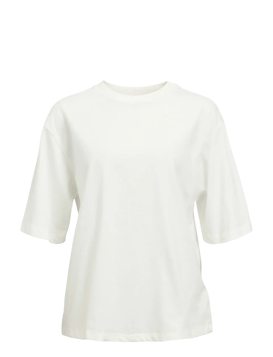 Object - OBJGIMA 2/4 OVERSIZE T-SHIRT NOOS - t-särgid - cloud dancer - 1