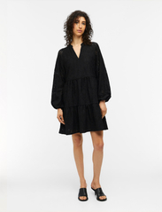 Object - OBJFEODORA GIA L/S DRESS DIV - kesämekot - black - 3