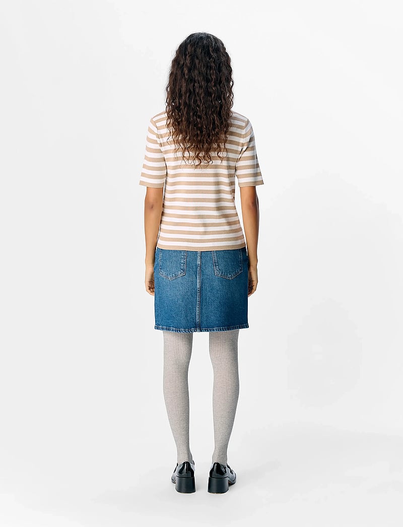 Object - OBJESTER S/S NEW KNIT PULLOVER NOOS - pullover - humus - 2