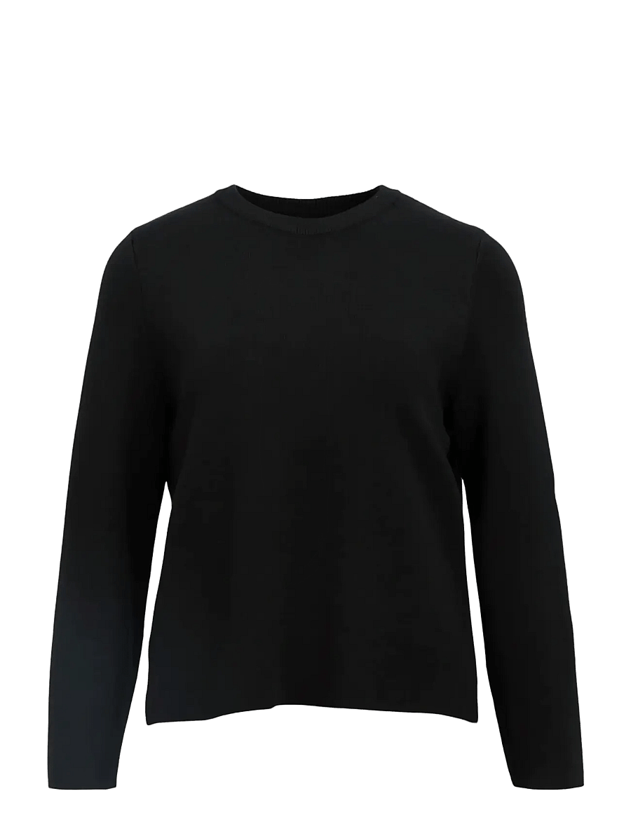 Object - OBJREYNARD O-NECK PULLOVER NOOS - gebreide truien - black - 1
