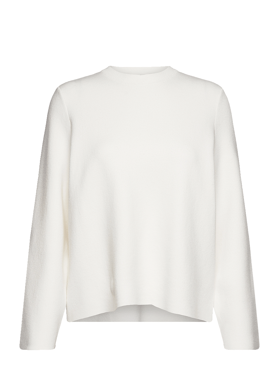 Object - OBJREYNARD O-NECK PULLOVER NOOS - striktrøjer - cloud dancer - 1