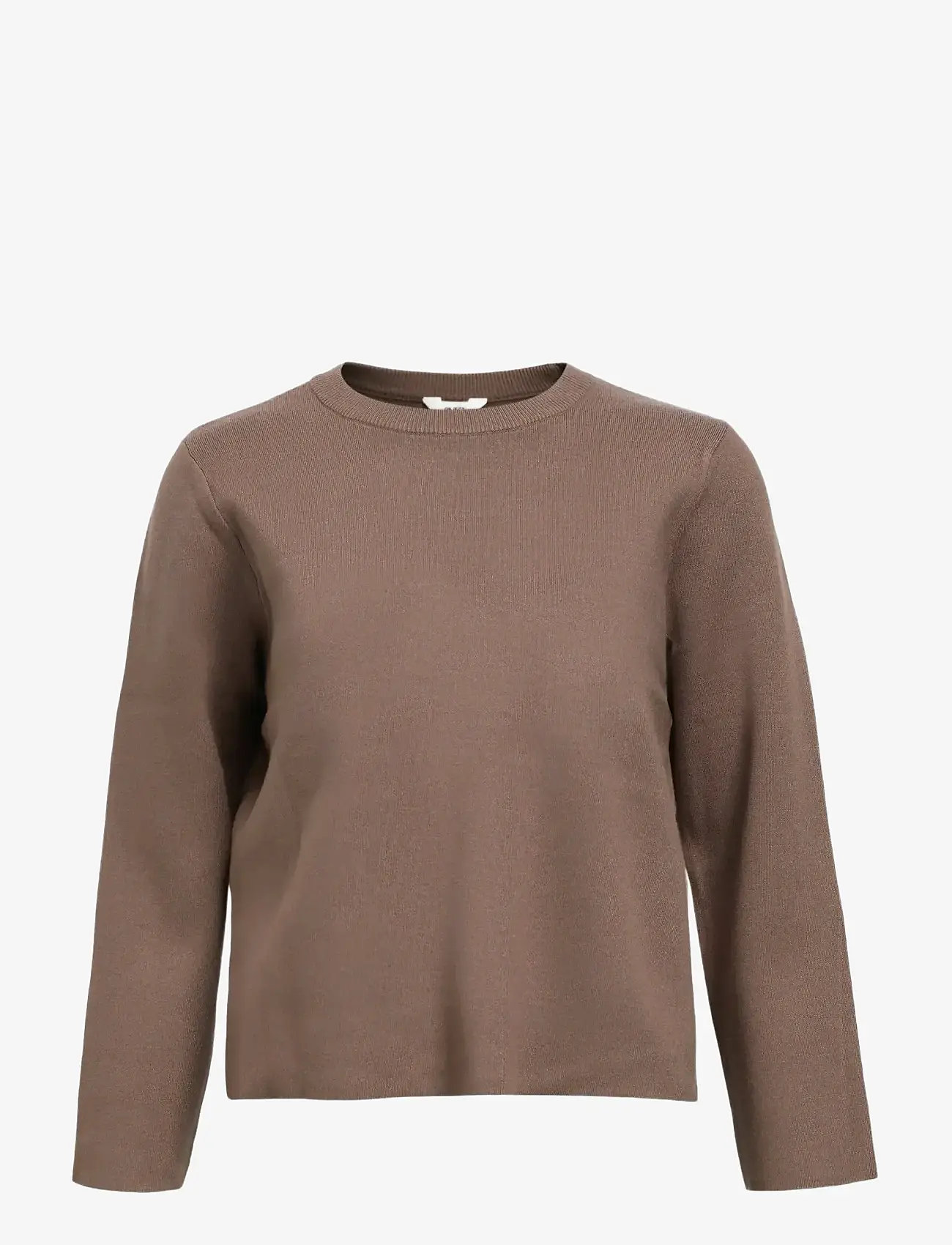 Object - OBJREYNARD O-NECK PULLOVER NOOS - efterårstøj - morel - 1