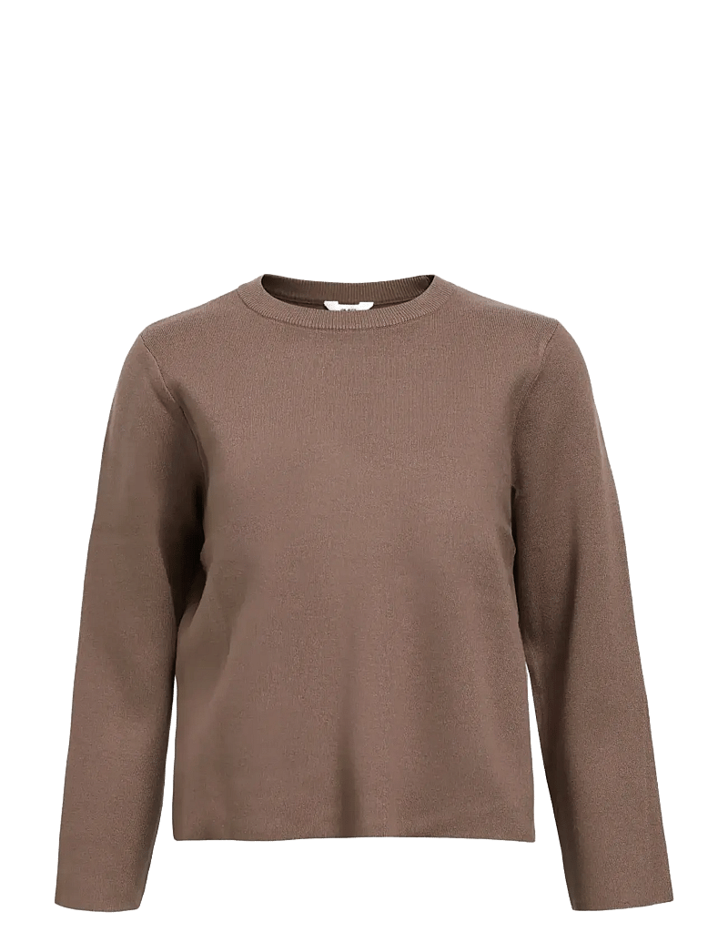 Object - OBJREYNARD O-NECK PULLOVER NOOS - pulls - morel - 1