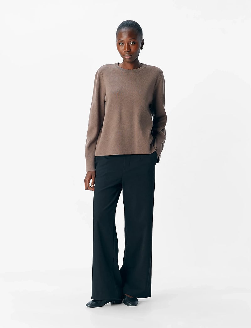 Object - OBJREYNARD O-NECK PULLOVER NOOS - pulls - morel - 4