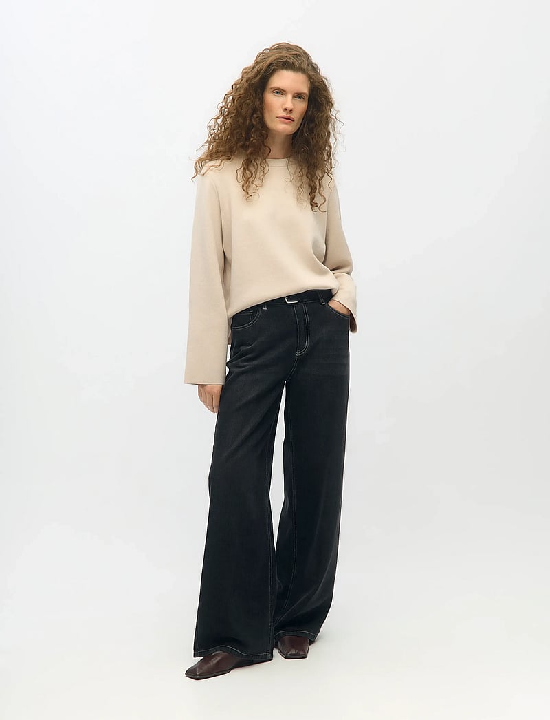 Object - OBJREYNARD O-NECK PULLOVER NOOS - striktrøjer - silver gray - 2