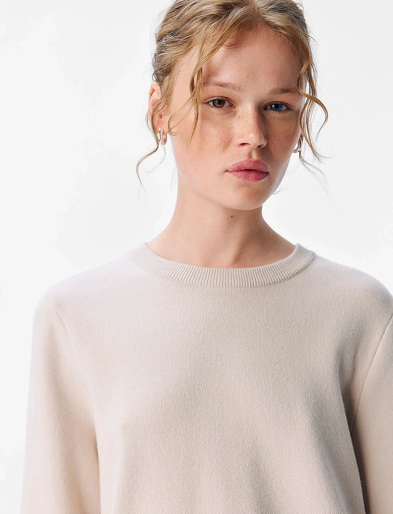 Object - OBJREYNARD O-NECK PULLOVER NOOS - striktrøjer - silver gray - 4