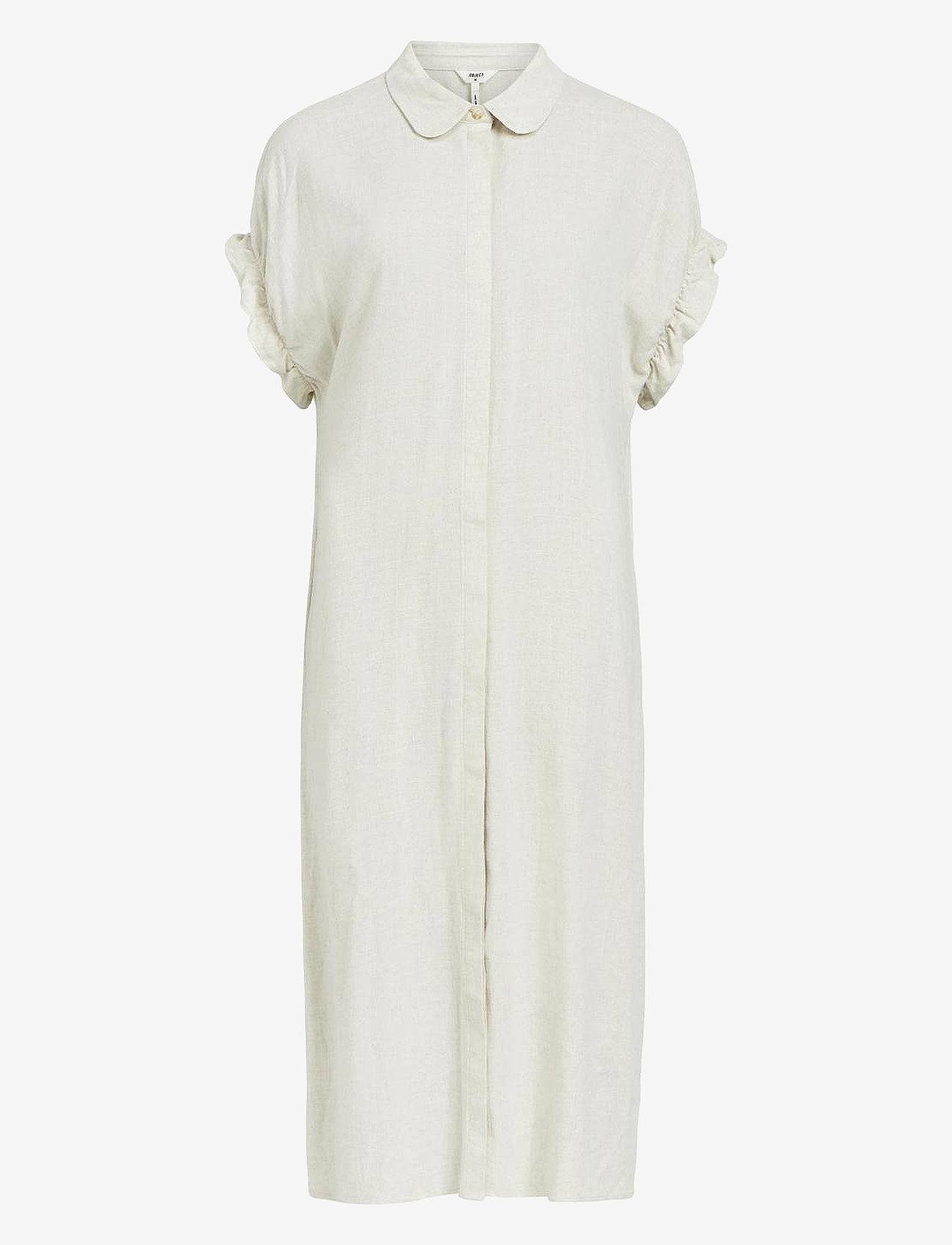 Object - OBJSANNE TIANA S/S DRESS NOOS - skjortekjoler - sandshell - 1