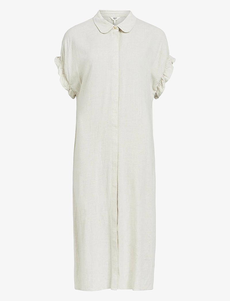 Object - OBJSANNE TIANA S/S DRESS NOOS - skjortekjoler - sandshell - 1