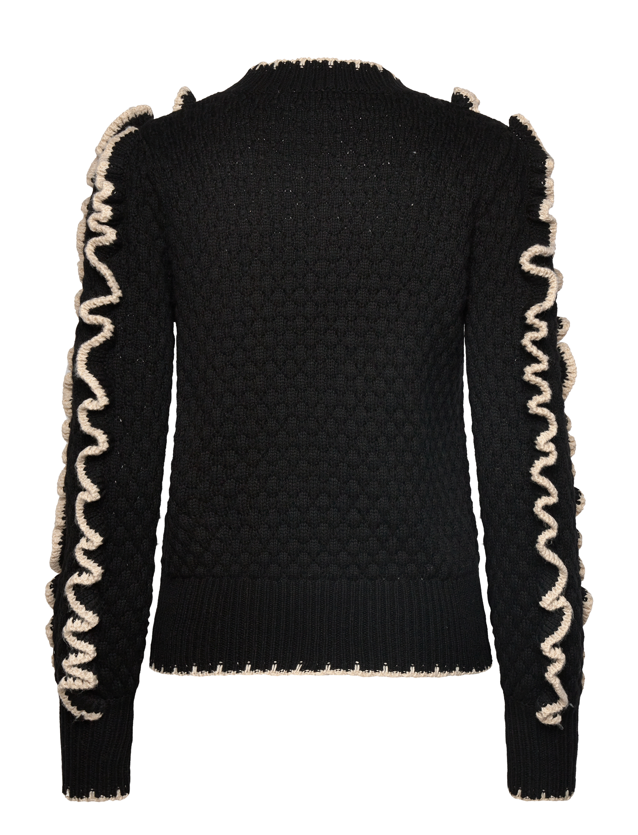 Object - OBJYAA L/S KNIT PULLOVER REP - trøjer - black - 2