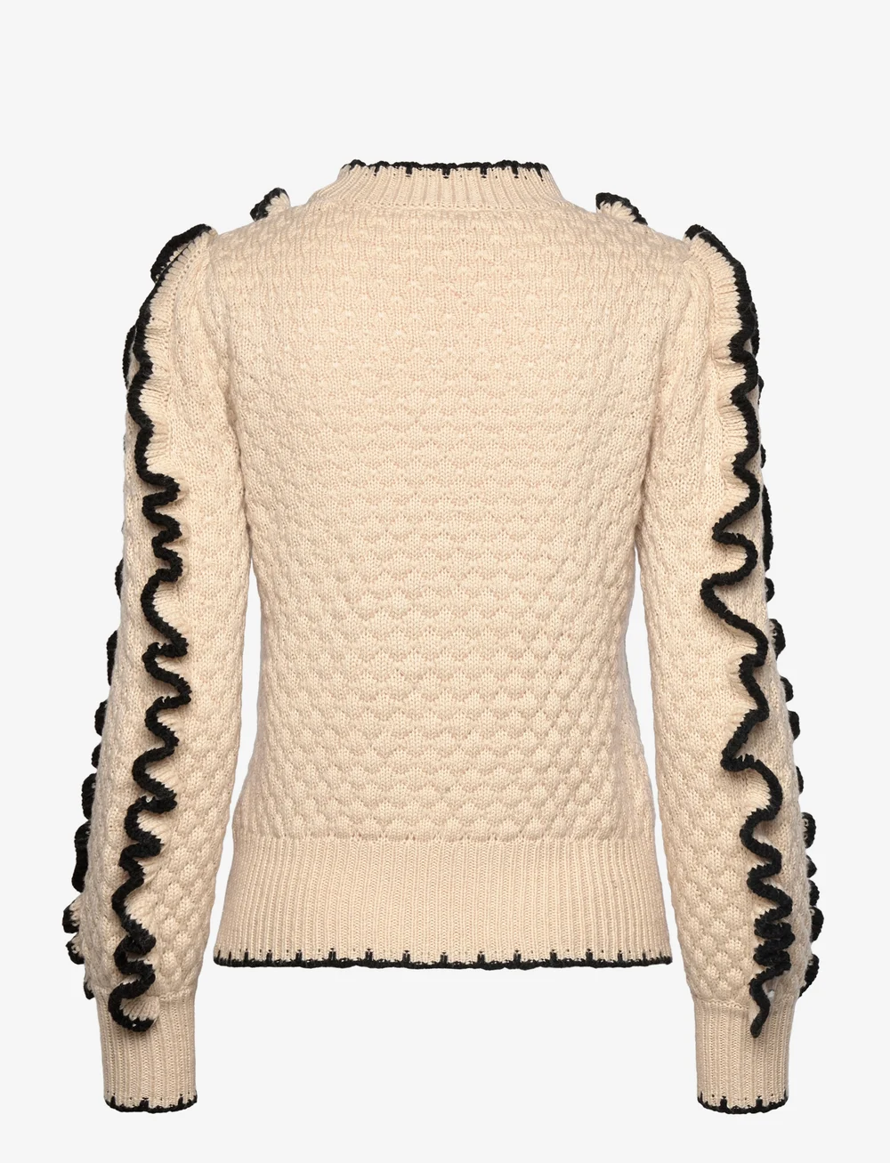 Object - OBJYAA L/S KNIT PULLOVER REP - sviitrid - sandshell - 2