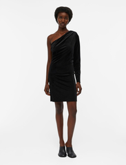 Object - OBJBIANCA ONE SHOULDER SHORT DRESS 130 - festtøj til outletpriser - black - 4