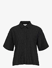 Object - OBJFEODORA 2/4 SLEEVE SHIRT DIV - marškiniai trumpomis rankovėmis - black - 0