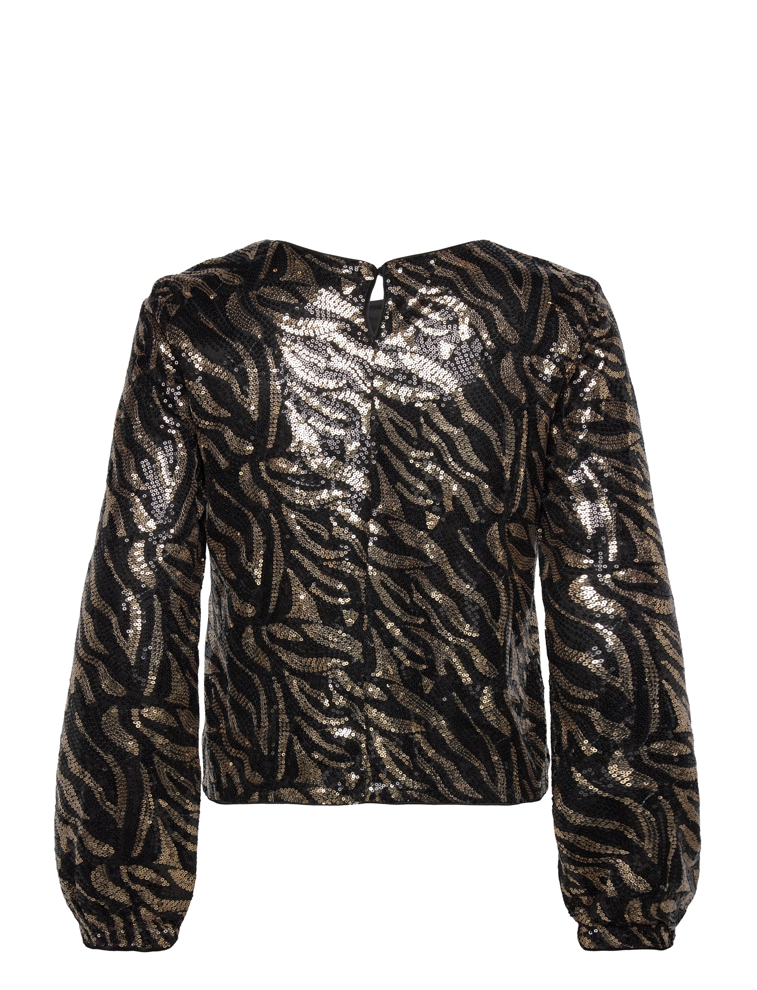 Object - OBJPERNILLE SANSI CLOSED L/S TOP 130 DIV - palaidinės ilgomis rankovėmis - black - 1